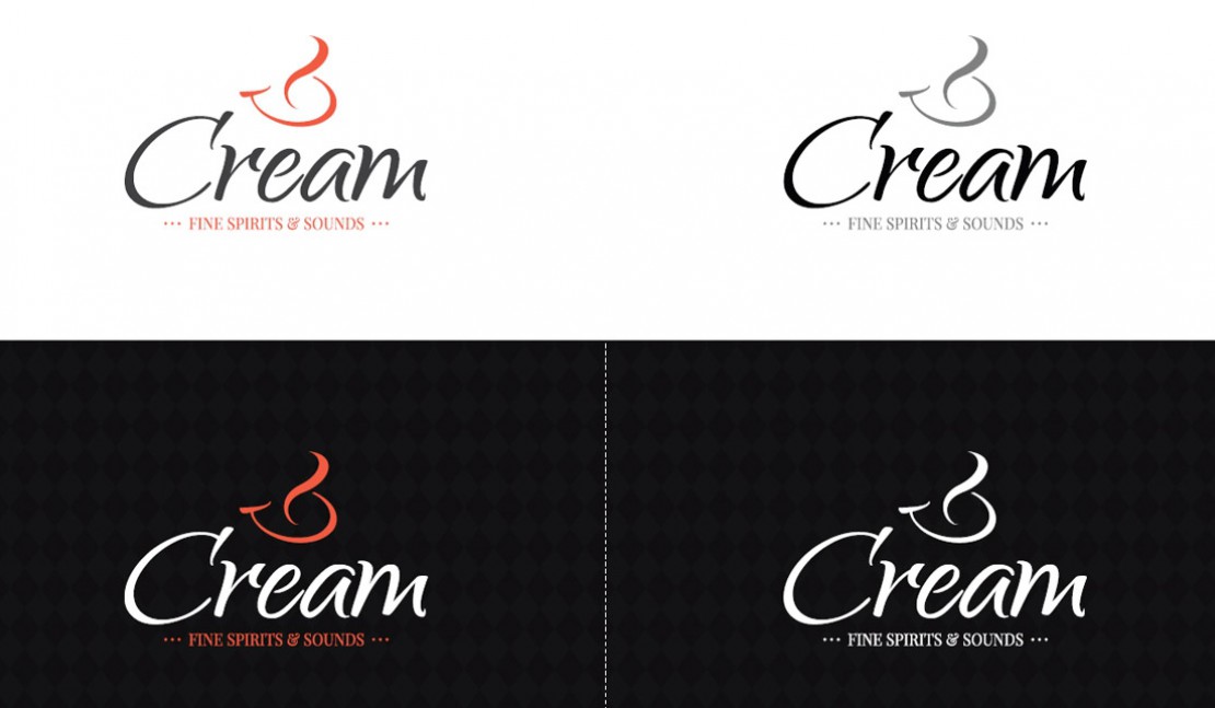 Cream Cafe branding